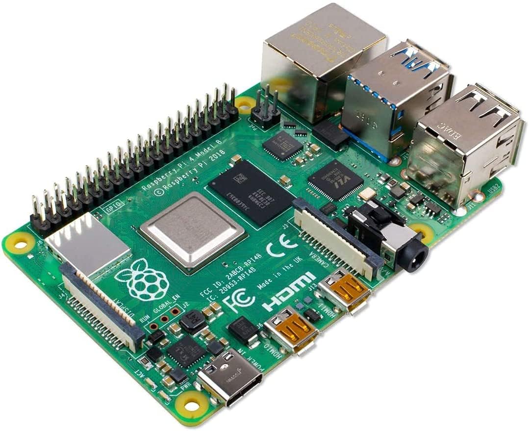Raspberry Pi 4 Model B 2GB RAM DDR4 64-bit SoC @ 1.5GHz CPU Single Board Computer