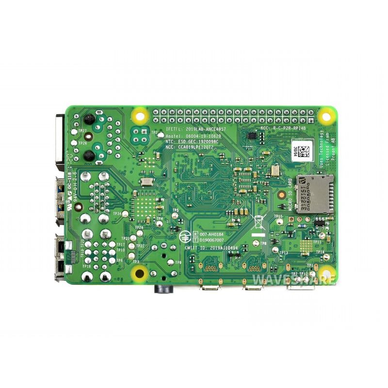 Raspberry Pi 4 Model B 2GB RAM DDR4 64-bit SoC @ 1.5GHz CPU Single Board Computer