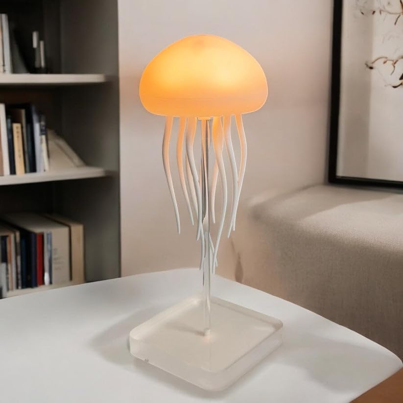 LED Jellyfish Lamp | RGB Gradient Rechargeable Table Lamp with Touch Sensor